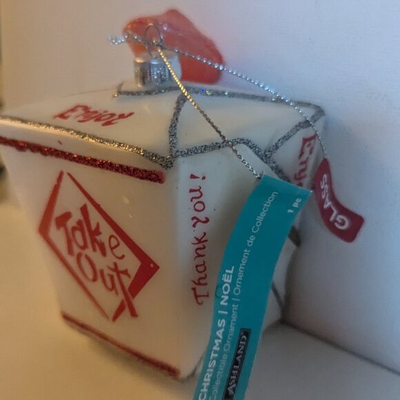 NWT Figural Chinese Take Out Ornament Christmas Tree Ashland Holiday Decoration - Picture 7 of 10